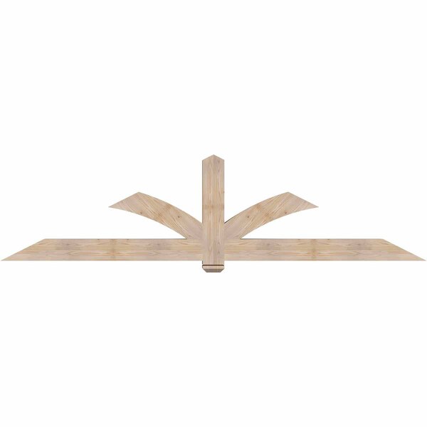Ekena Millwork Redmond Smooth Timber Gable Bracket, Douglas Fir, 108"W x 27"H x 5 1/2"D x 5 1/2"F, 6/12 Pitch GBW108X27X0606RED00SDF - main